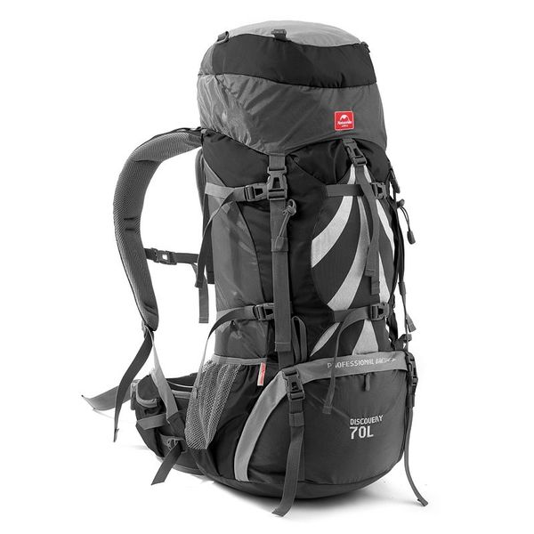 Рюкзак туристичний Naturehike NH70B070-B, 70 л + 5 л, чорний 65700 фото