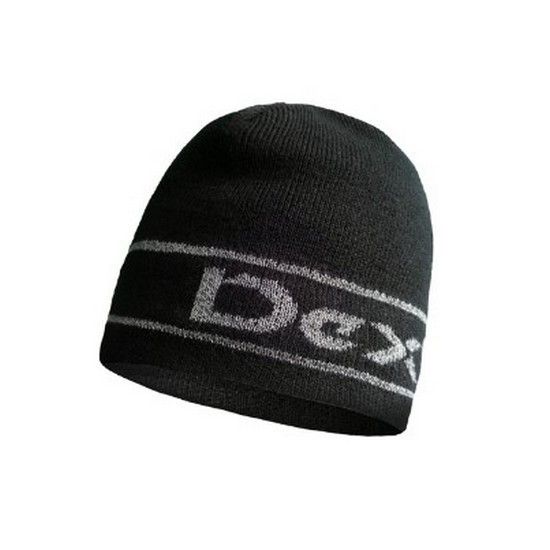 Шапка водонепроникна Dexshell Beanie Reflective Logo чорна з лого L/XL 58-60 см 44398 фото