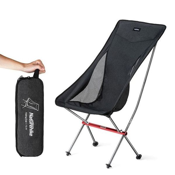 Крісло складане NaturehikeYL06 Alu Folding Moon Chair NH18Y060-Z, чорний 59459 фото