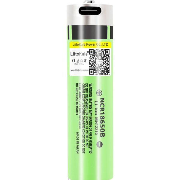 Акумулятор LiitoKala Lii-USB-34B 18650 3400mah 66129 фото