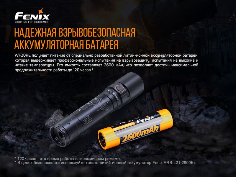 Ліхтар ручний вибухобезпечний Fenix WF30RE 54708 фото