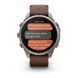Смарт-годинник Garmin Fenix 9 Pro 47мм Titanium з Walnut коричневим шкіряним ремінцем 010-04336-41 фото 5