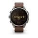 Смарт-годинник Garmin Fenix 9 Pro 47мм Titanium з Walnut коричневим шкіряним ремінцем 010-04336-41 фото 3
