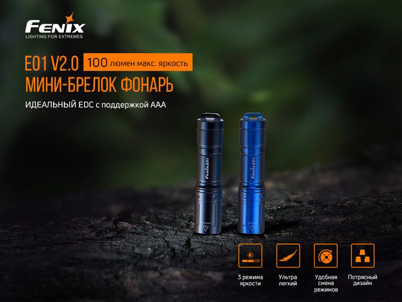 Налобний ліхтар Fenix HM65R+ліхтар ручний Fenix E01 V2.0 у подарунок 51099 фото