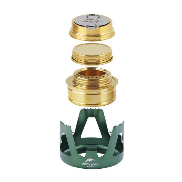 Пальник спиртовий Naturehike NH Alcohol Burner steel NH18L001-T, зелений 59469 фото