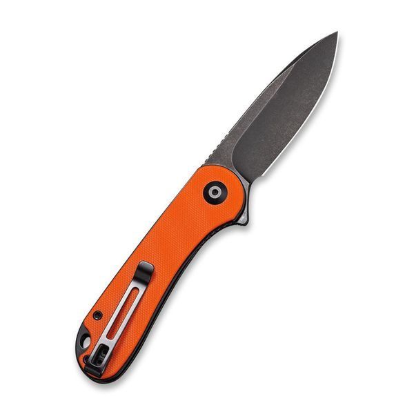 Ніж складаний кишеньковий Civivi C907Y Elementum, (7.5 см) чорне лезо D2 / G10 помаранчевий C907Y фото