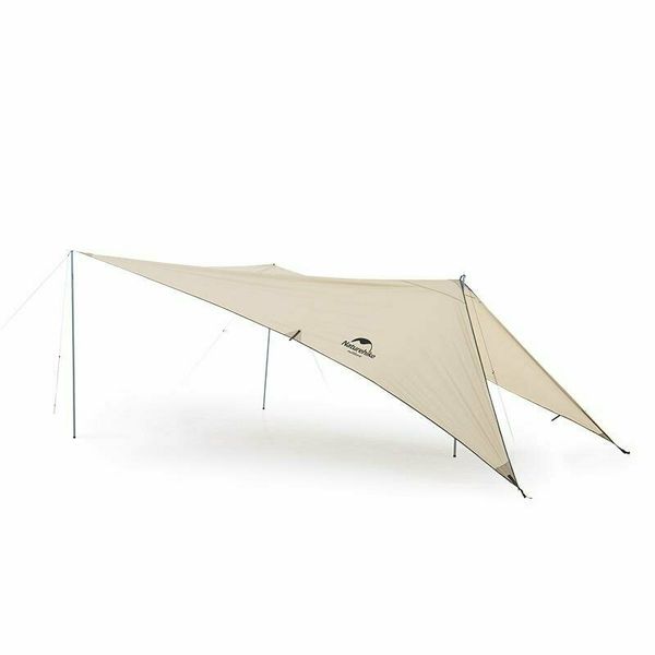 Тент для кемпінгу Naturehike Car Rear Canopy NH21TM001, 590*340 см, золотий (з трьома стійками) 57596 фото