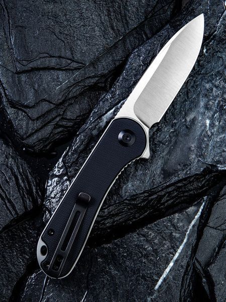 Ніж складаний кишеньковий Civivi Elementum, (7.5 см) D2 / G10 чорний C907A фото