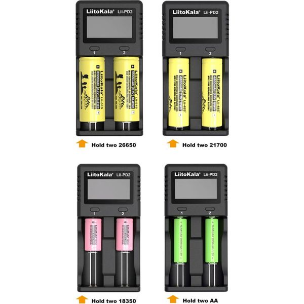 Зарядний пристрій Liitokala Lii-PD2+car EU charger 66134 фото