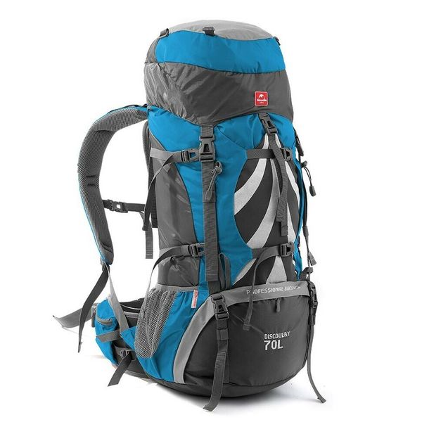 Рюкзак туристичний Naturehike NH70B070-B, 70 л + 5 л, блакитний 57488 фото