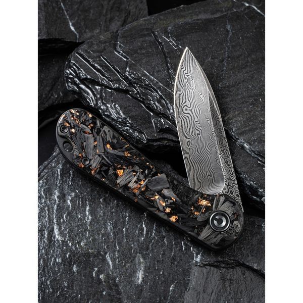 Ніж складаний кишеньковий Civivi Elementum, (7.5 см) Damascus / Carbon Fiber C907C-DS3 фото