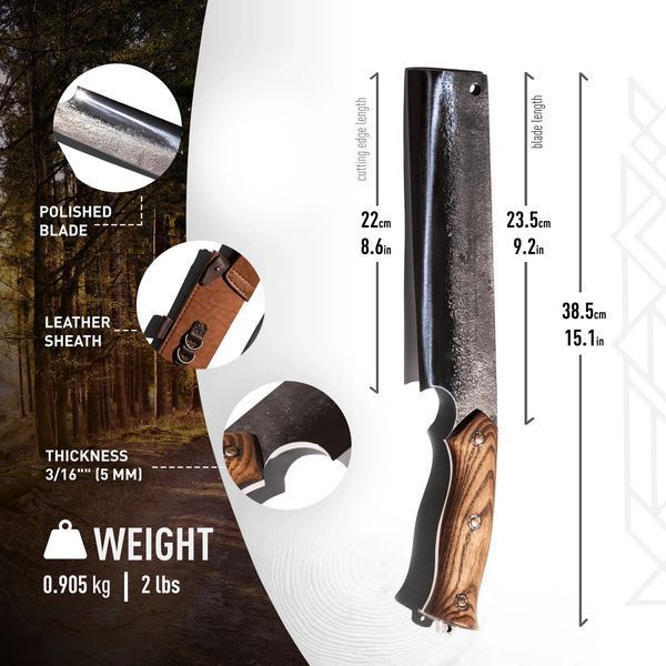 Тесак Fadir Tools Big Bushcraft Hatchet #5 8009 фото