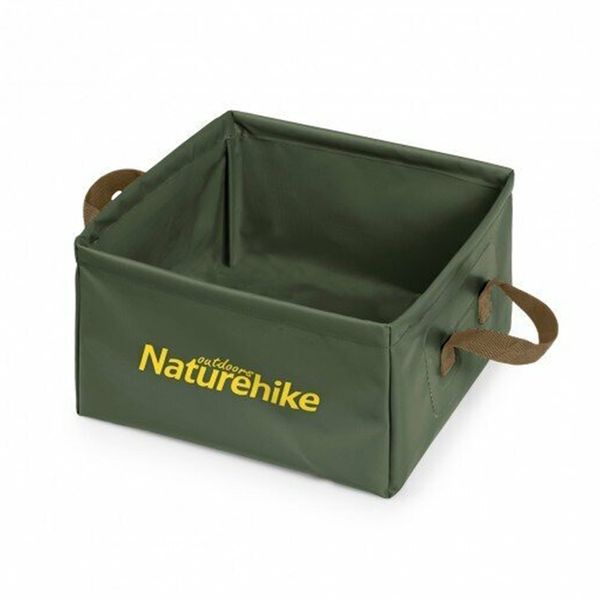 Складаний контейнер для води з ПВХ Naturehike Square bucket 13л army green NH19SJ007 58843 фото