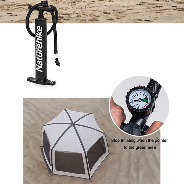 Тент для кемпінгу Naturehike Hexagon Inflatable NH20TM002 380*329*220 62487 фото