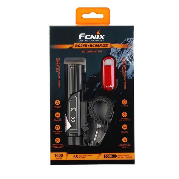 Комплект велофара Fenix BC26R+BC05RV20 59905 фото