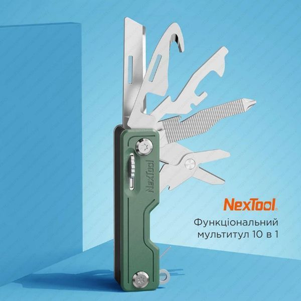 Мультитул NexTool Multi Functional Knife, зеленый NE20098 фото